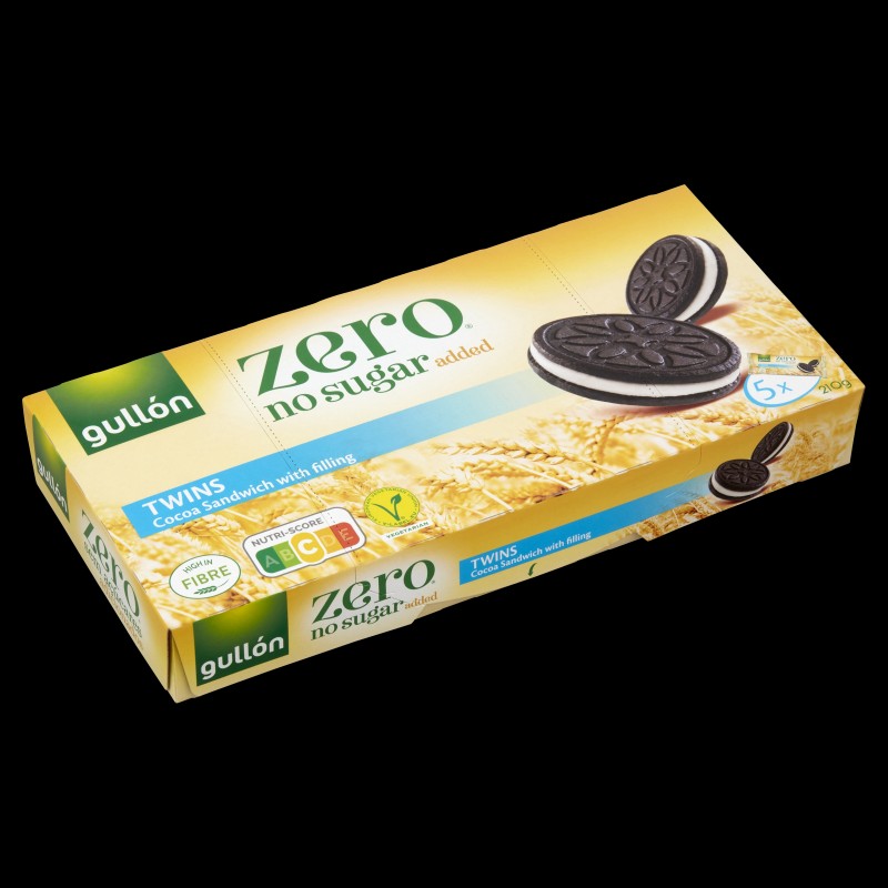 Gullon Kakaós keksz krém töltelékkel cukormentes ( 210 g )