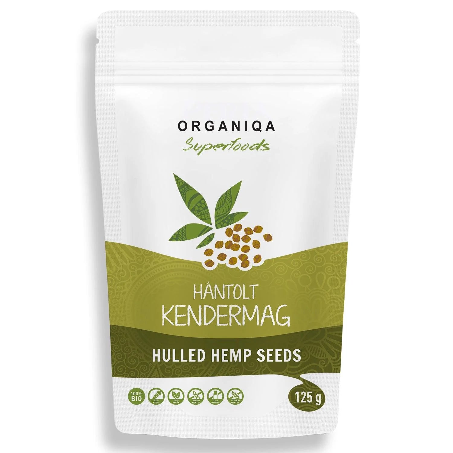 ORGANIQA Bio Hántolt Kendermag 125g