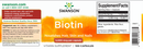 Swanson Biotin kapszula 5000 mcg / 100 db