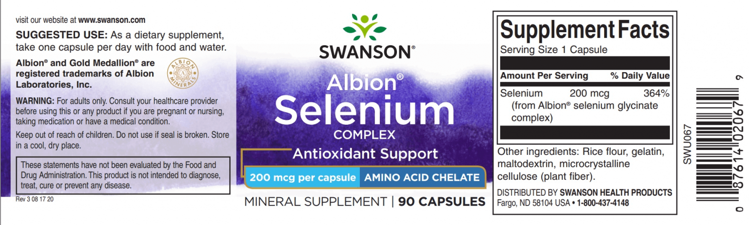 Swanson Szelén 200mcg 90db