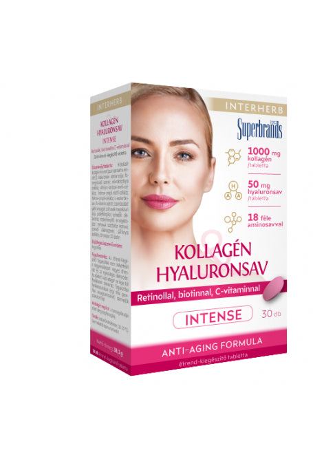 Interherb Kollagén&Hyaluronsav Szépségformula INTENSE tabletta 30db