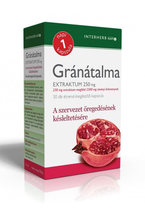 INTERHERB NAPI1 Gránátalma Extraktum kapszula 250 mg 30db