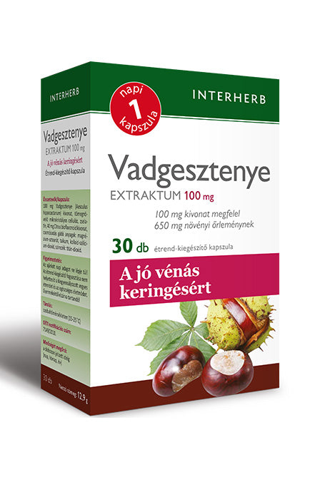 INTERHERB NAPI1 Vadgesztenye Extraktum kapszula 100 mg 30db