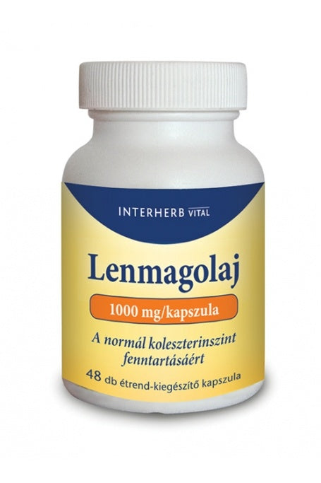 INTERHERB Lenmagolaj 1000 mg/kapszula 48db