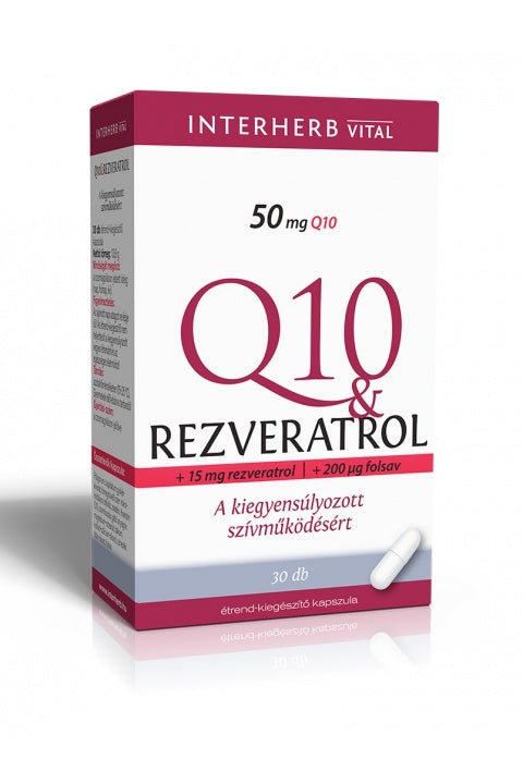 INTERHERB Q10&Rezveratrol kapszula 30db