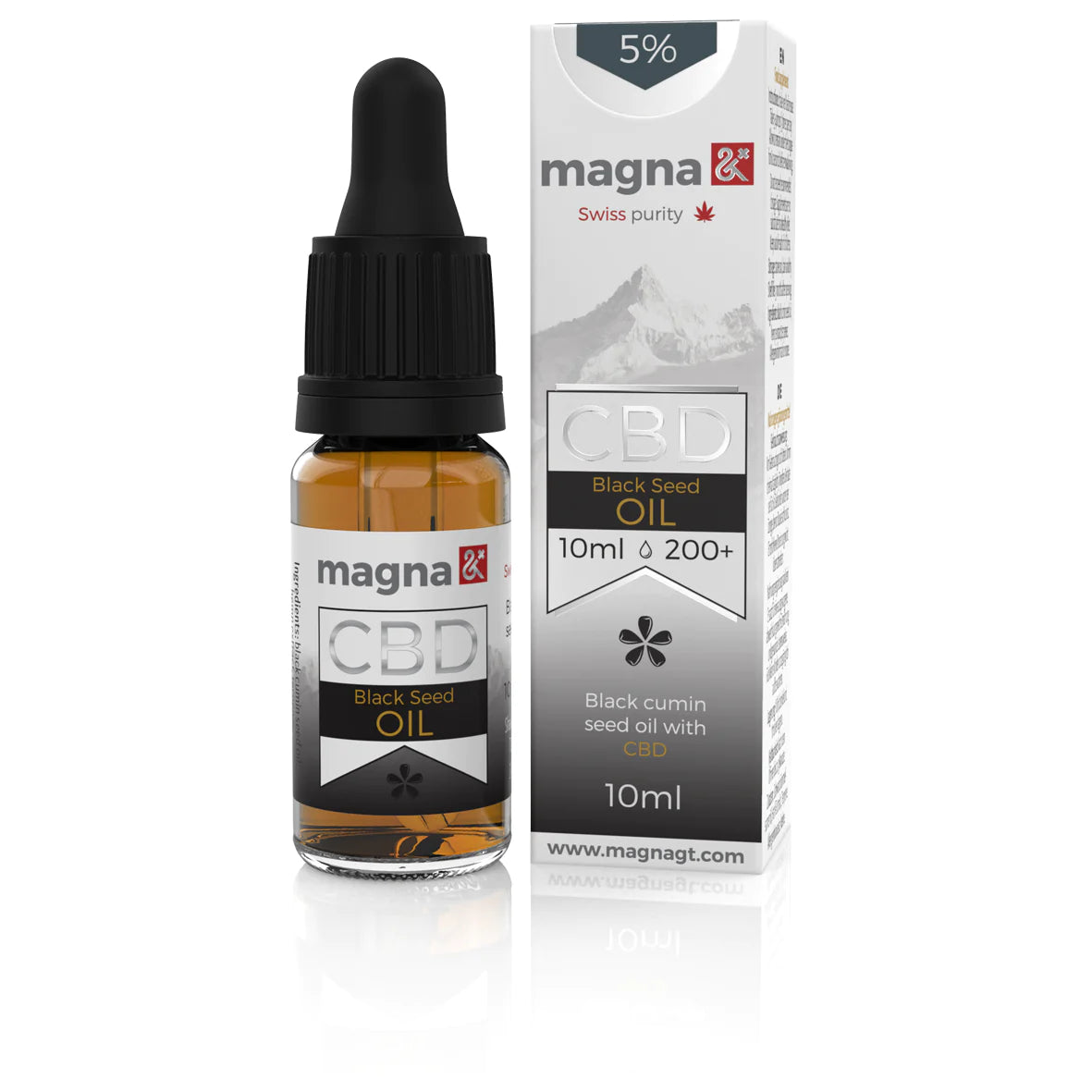Magna G&T 5% CBD Olaj 500mg (10m) Fekete köménymagolajban
