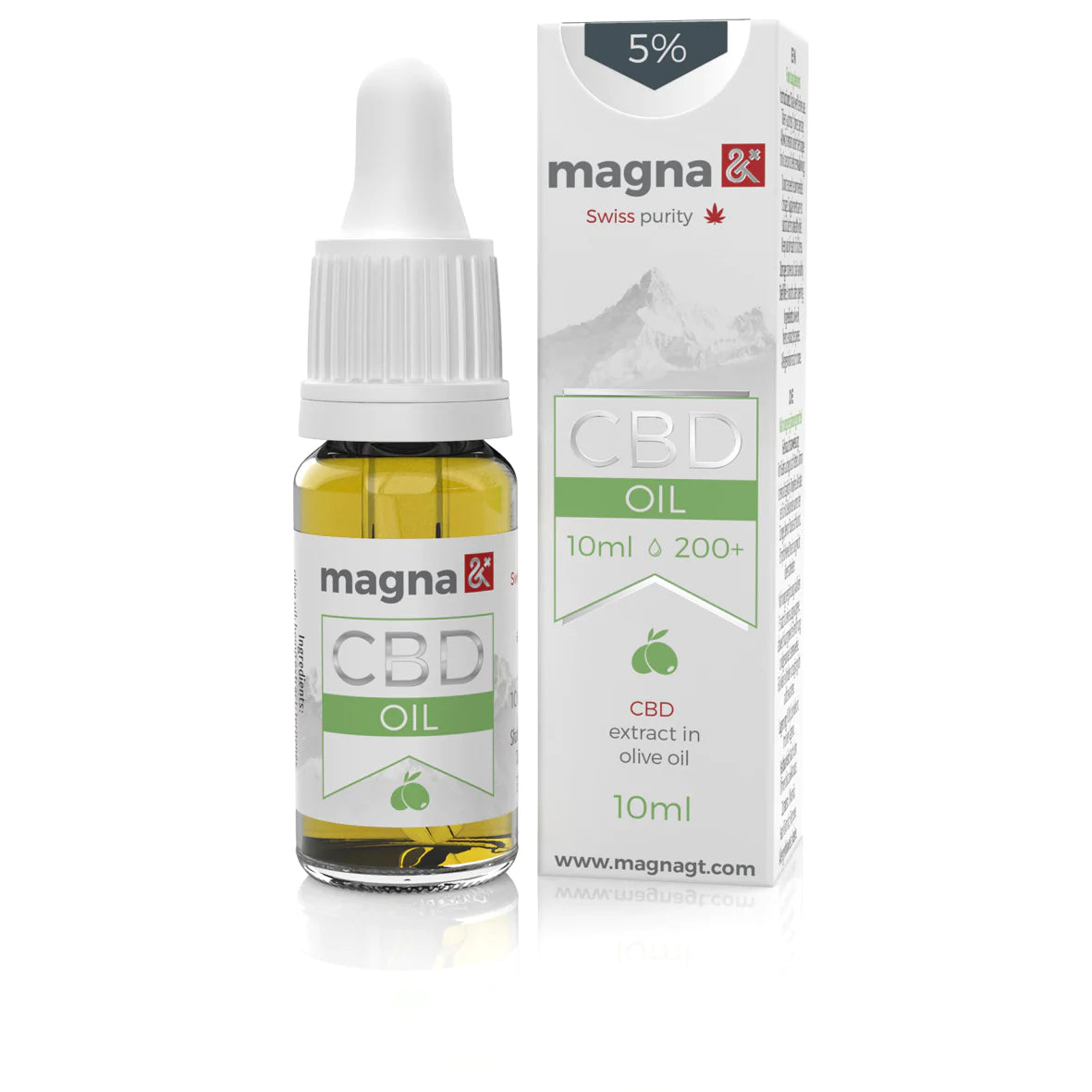 Magna G&T 5% CBD Olaj 500mg (10m) Oliva olajban