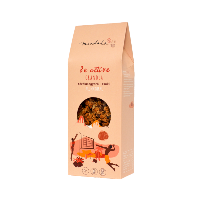 Mendula Be active granola törökmogyoró - csoki 250g