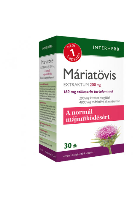 INTERHERB NAPI1 Máriatövis Extraktum kapszula 200 mg 30db