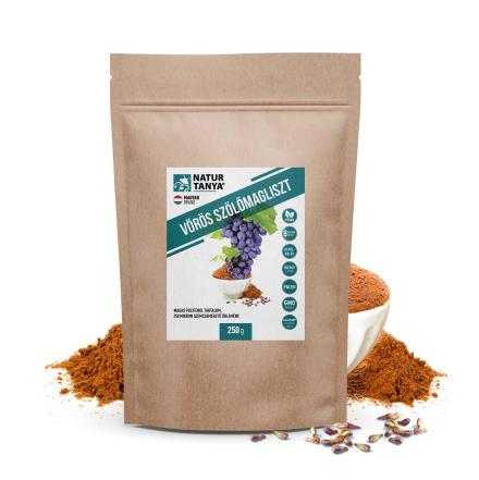 Natur Tanya® Prémium VÖRÖS SZŐLŐMAGLISZT – Adalékanyagmentes 250g