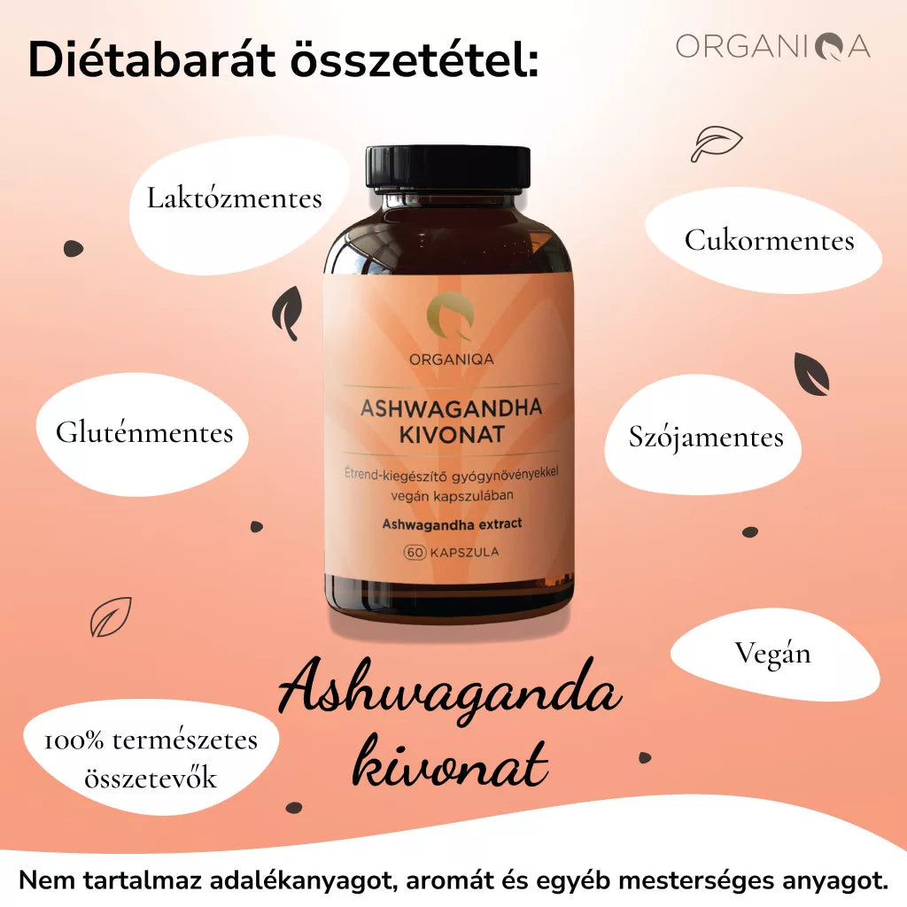 ORGANIQA ASHWAGANDHA KAPSZULA ( 60db )