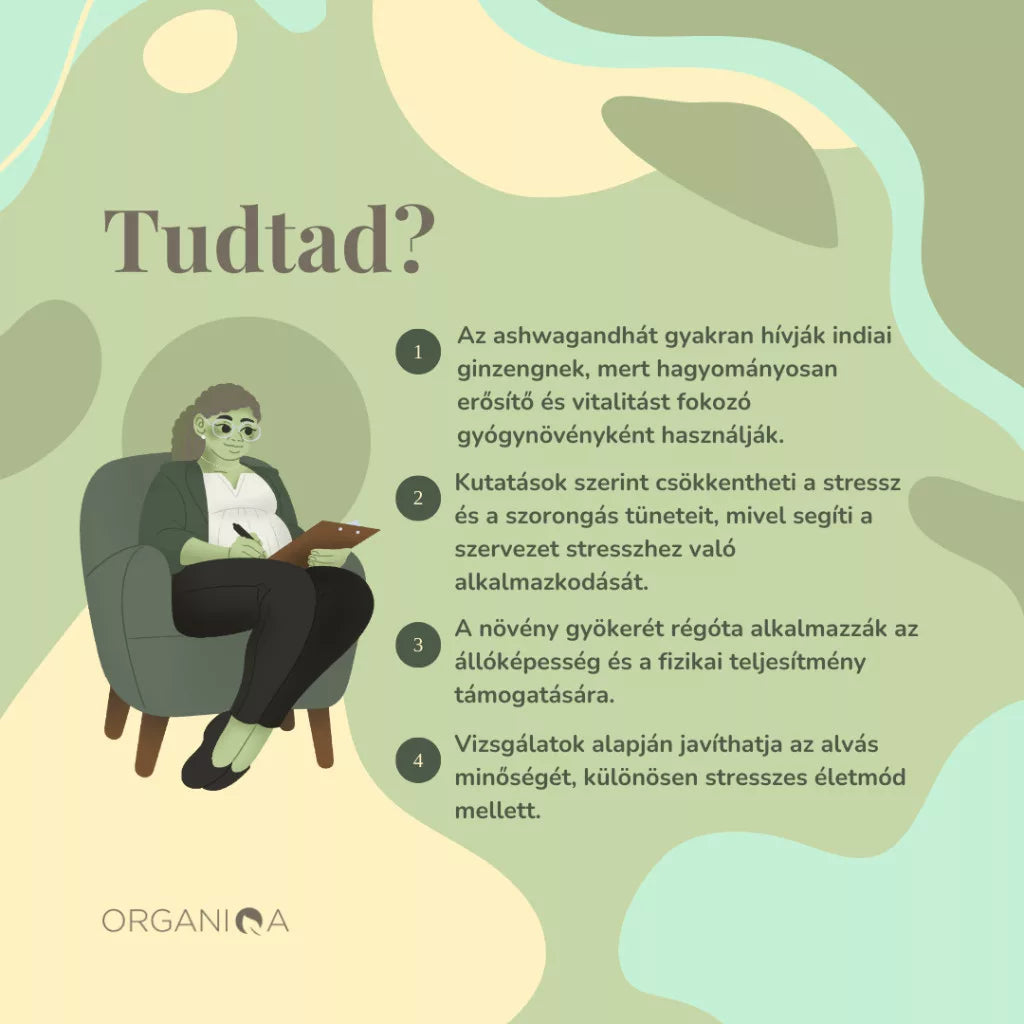 ORGANIQA ASHWAGANDHA KAPSZULA ( 60db )