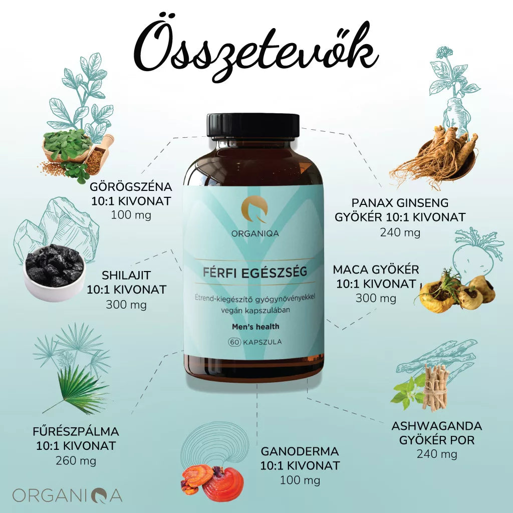 ORGANIQA Férfi Egészség Kapszula 60db