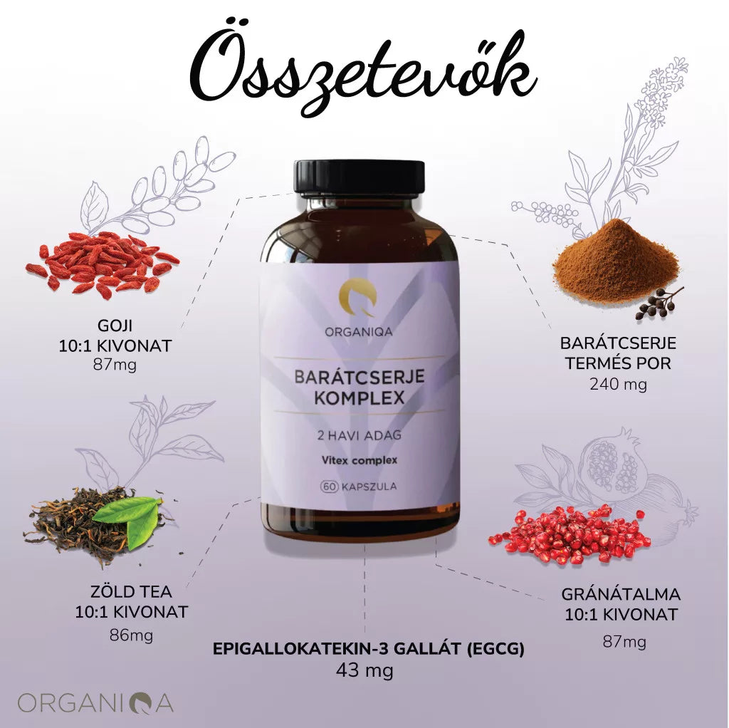 Organiqa barátcserje komplex kapszula ( 60db )
