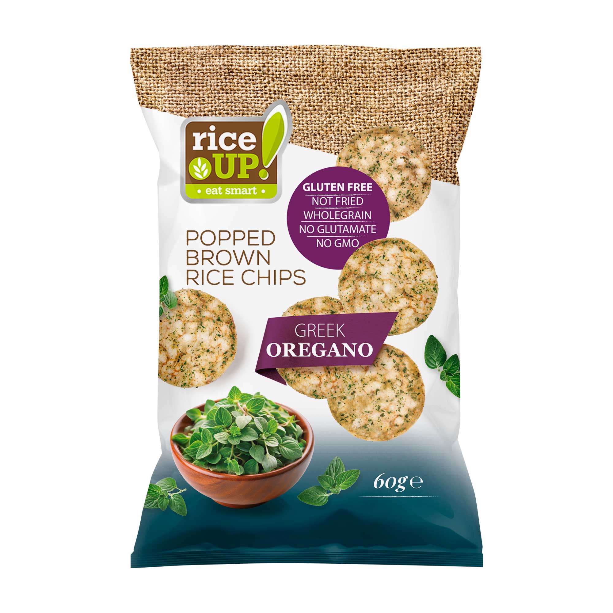 Rice Up barnarizs chips görög oregano ( 60g )