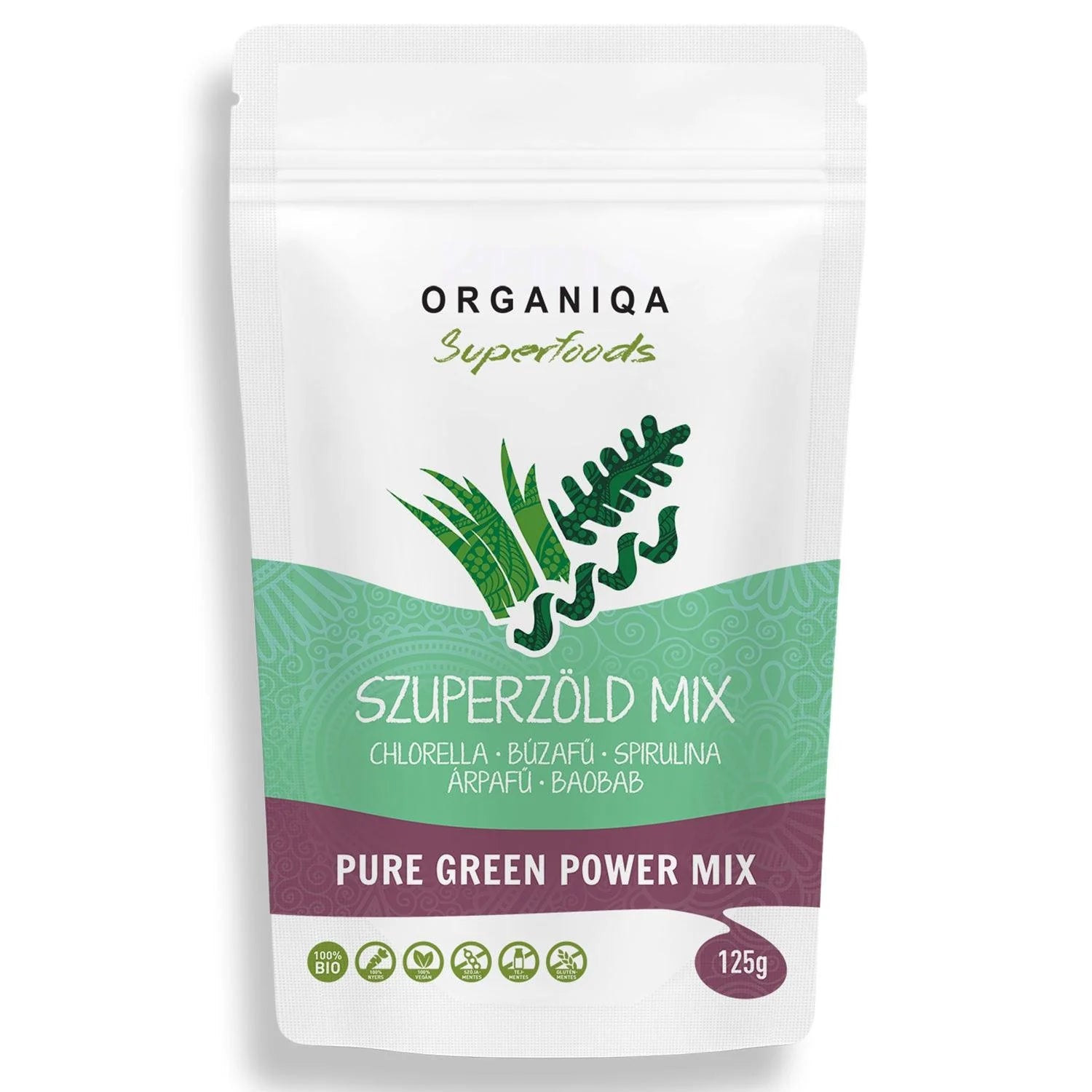 ORGANIQA Bio Szuperzöld Mix 125g