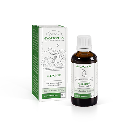 GYÖRGYTEA Citromfű alkoholos kivonat Melissa officinalis herbae 50ml