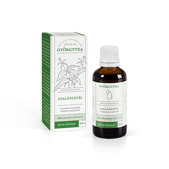 GYÖRGYTEA Csalánlevél alkoholos kivonat Urtica dioica folium 50ml