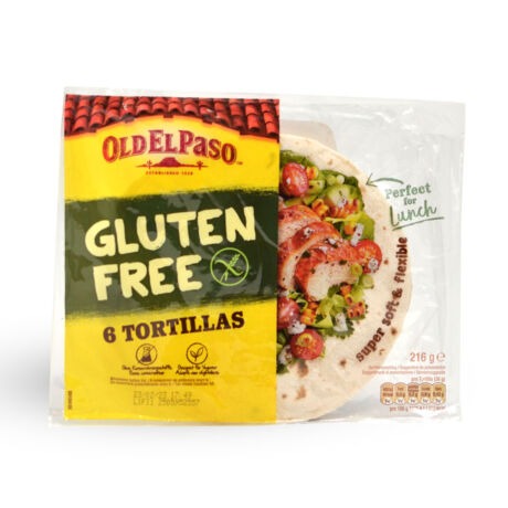 Old El Paso tortilla lap, gluténmentes, 6db (216 g)