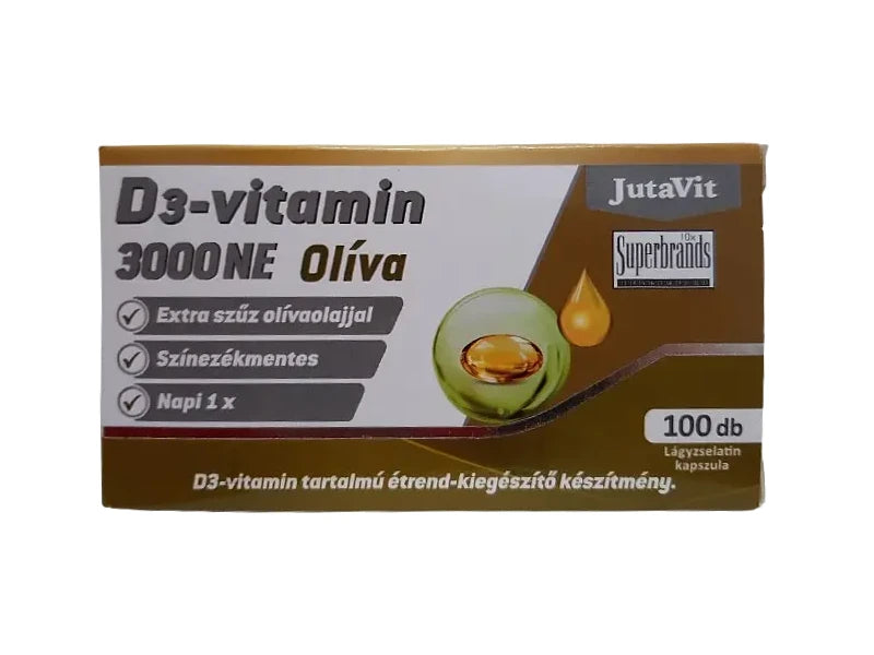 Jutavit D3-Vitamin 3000NE Olíva 100db