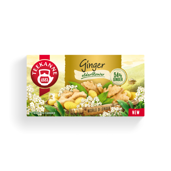 TEEKANNE GYÖMBÉR-BODZAVIRÁG TEA 20filter