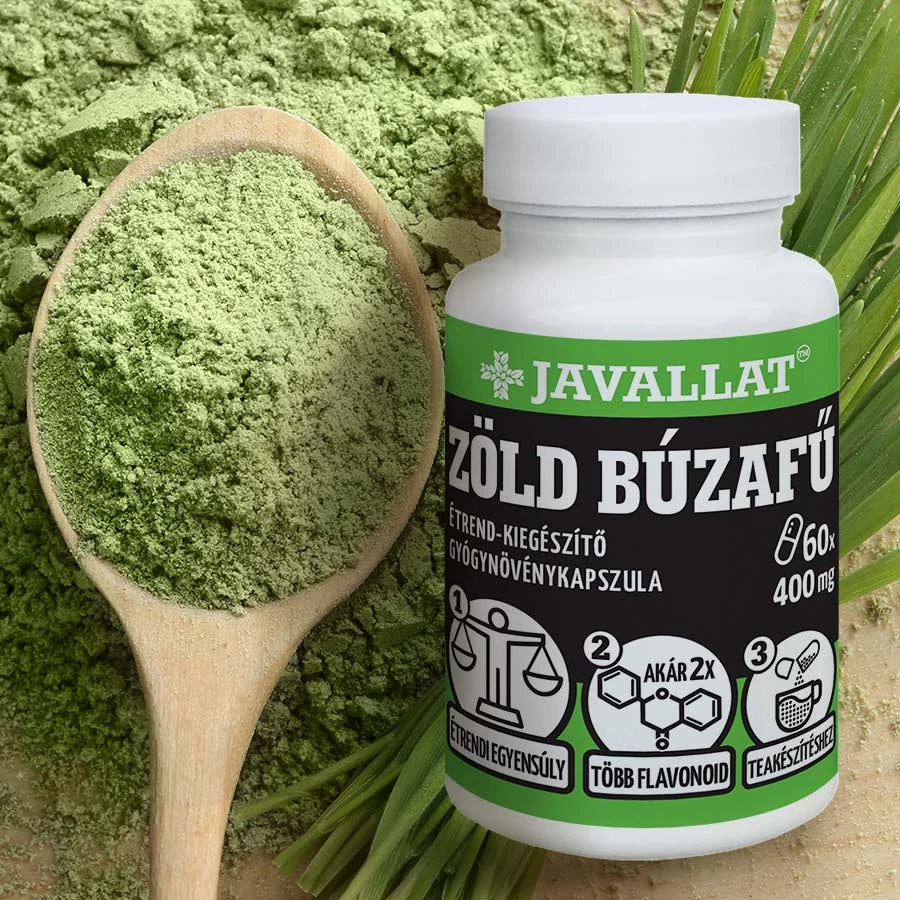 JAVALLAT ZÖLD BÚZAFŰ KAPSZULA 60db