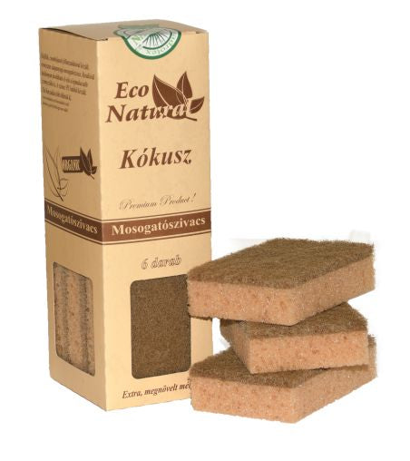 ECO Natural „Kókusz” mosogatószivacs 6 db