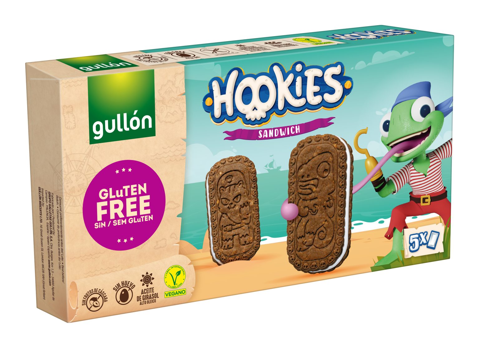 Gullon Hookies Sandvics keksz ( 230g )