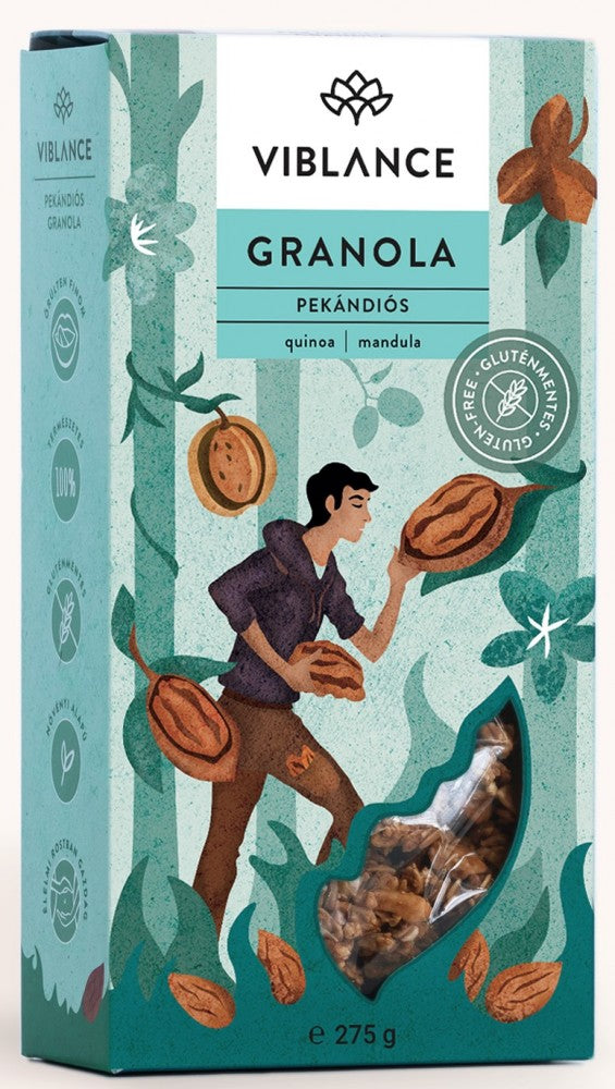 Viblance granola pekándiós gluténmentes 275g