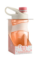 WABO BPA mentes műanyag kulacs csavaros kupakkal rózsaszín - 450 ml