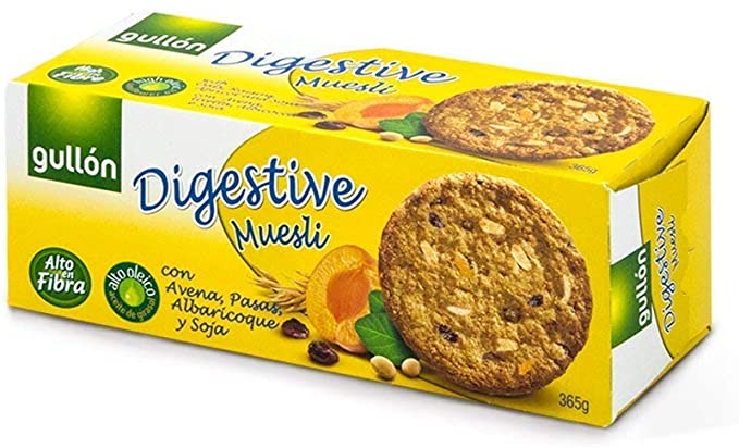 Gullon Digestive müzlis keksz 365g