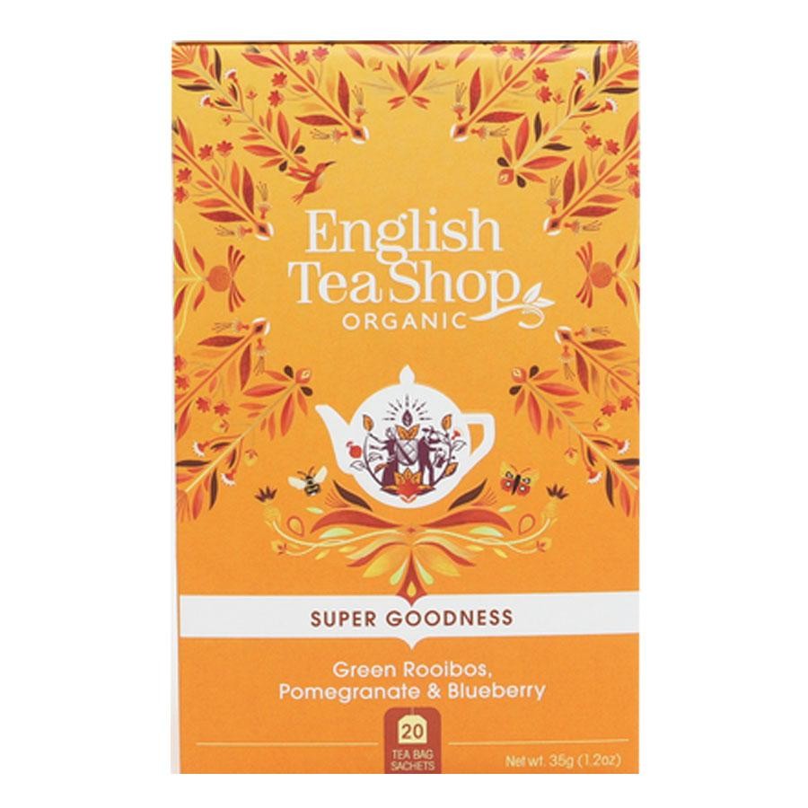 English Tea Shop Zöld Rooibos Tea Gránátalmával és áfonyával 20 db