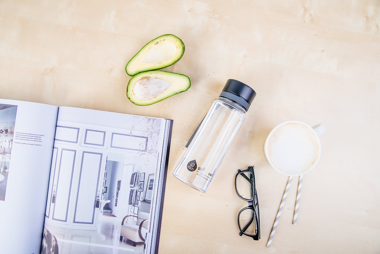 EQUA BPA-mentes Fekete (600 ml)