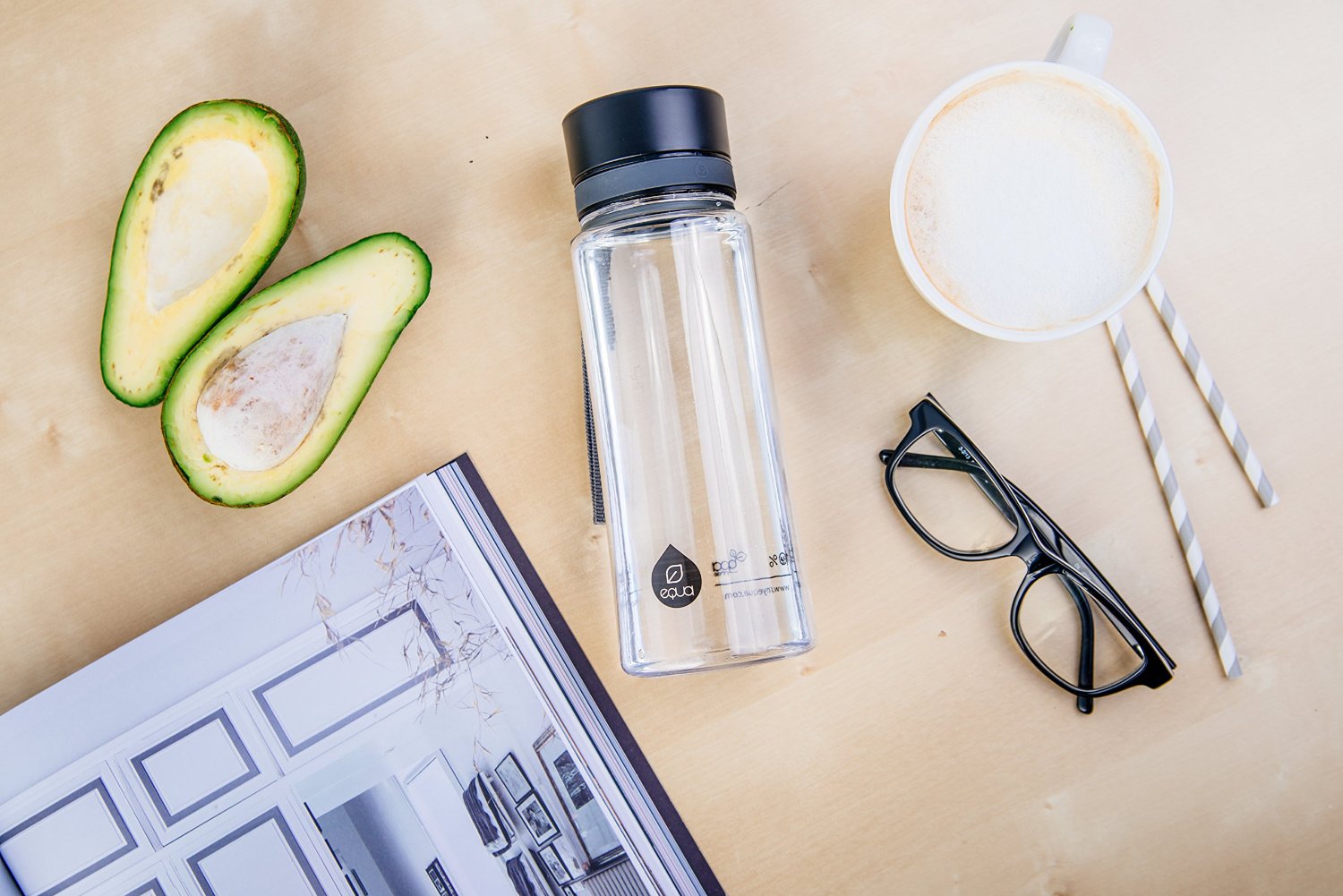 EQUA BPA-mentes Fekete (600 ml)