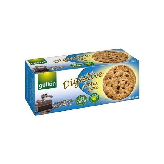 Gullon Digestiv Zabpelyhes Korpás Keksz Étcsokoládés 425 g