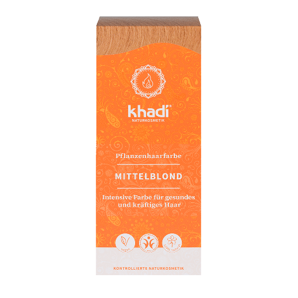 Khadi Növényi hajfesték por Középszőke 100g