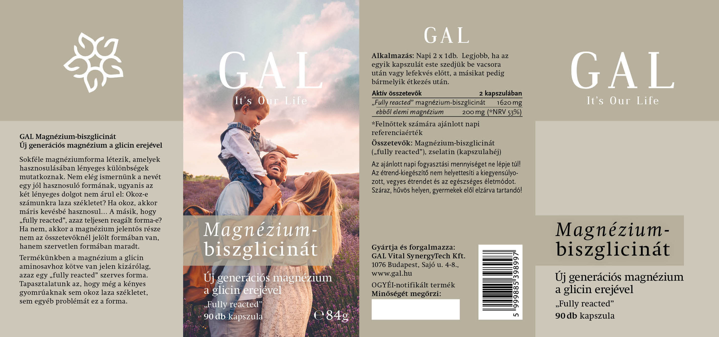 GAL Magnézium-biszglicinát kapszula 90 db