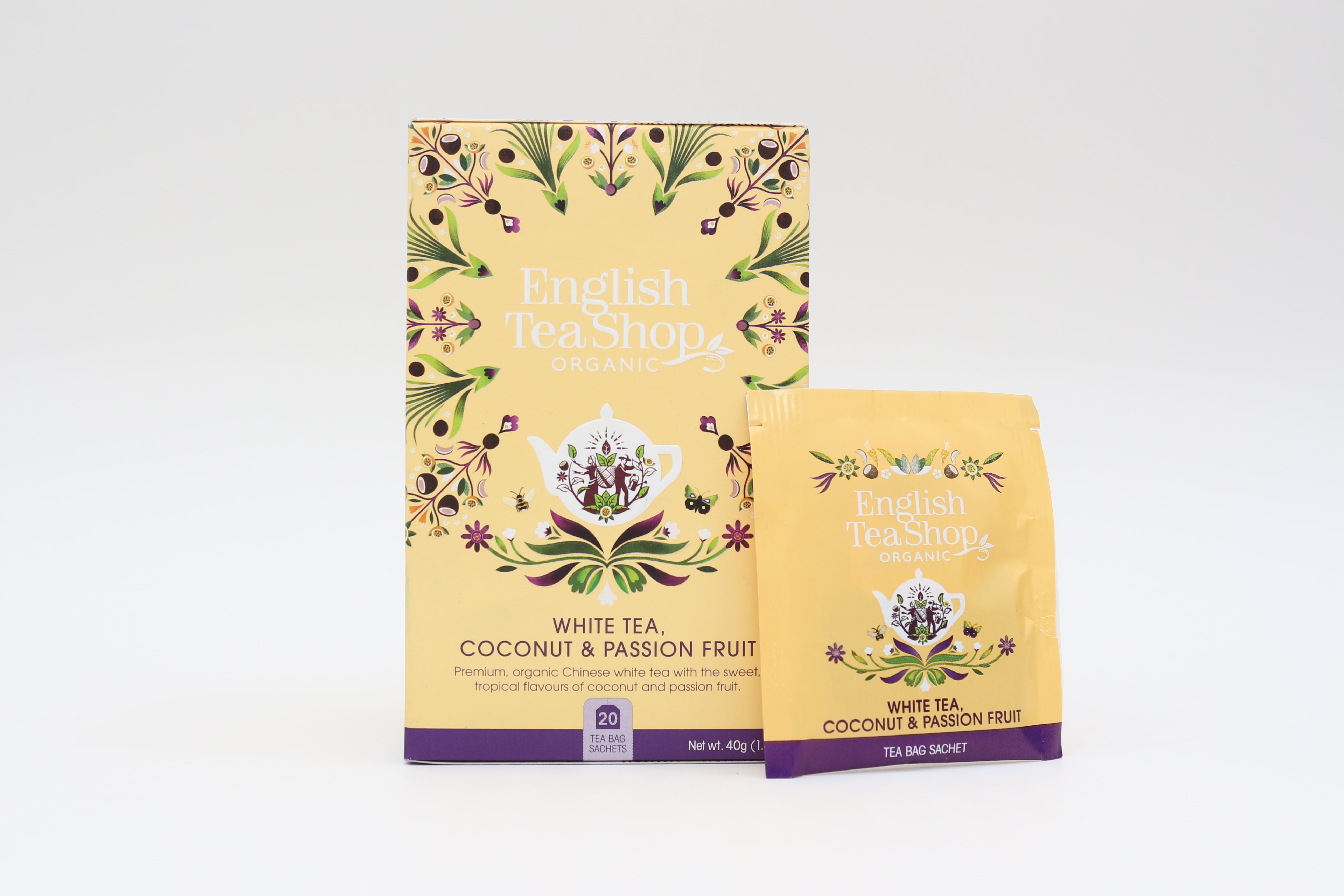 English Tea Shop Bio Fehér Tea kókusz, passiógyümölcs 20 db