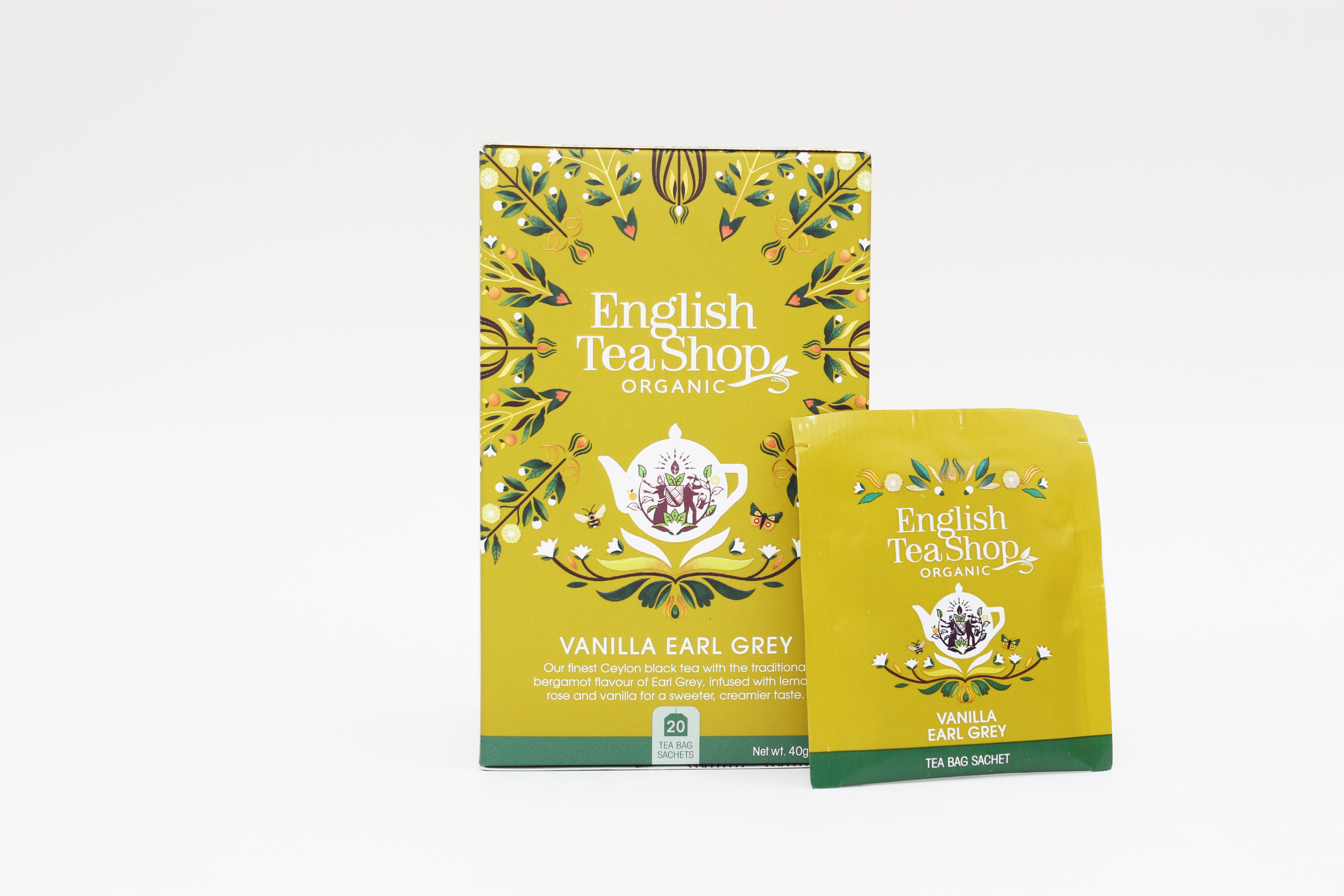 English Tea Shop Bio Vaníliás Earl Grey Tea 20 db