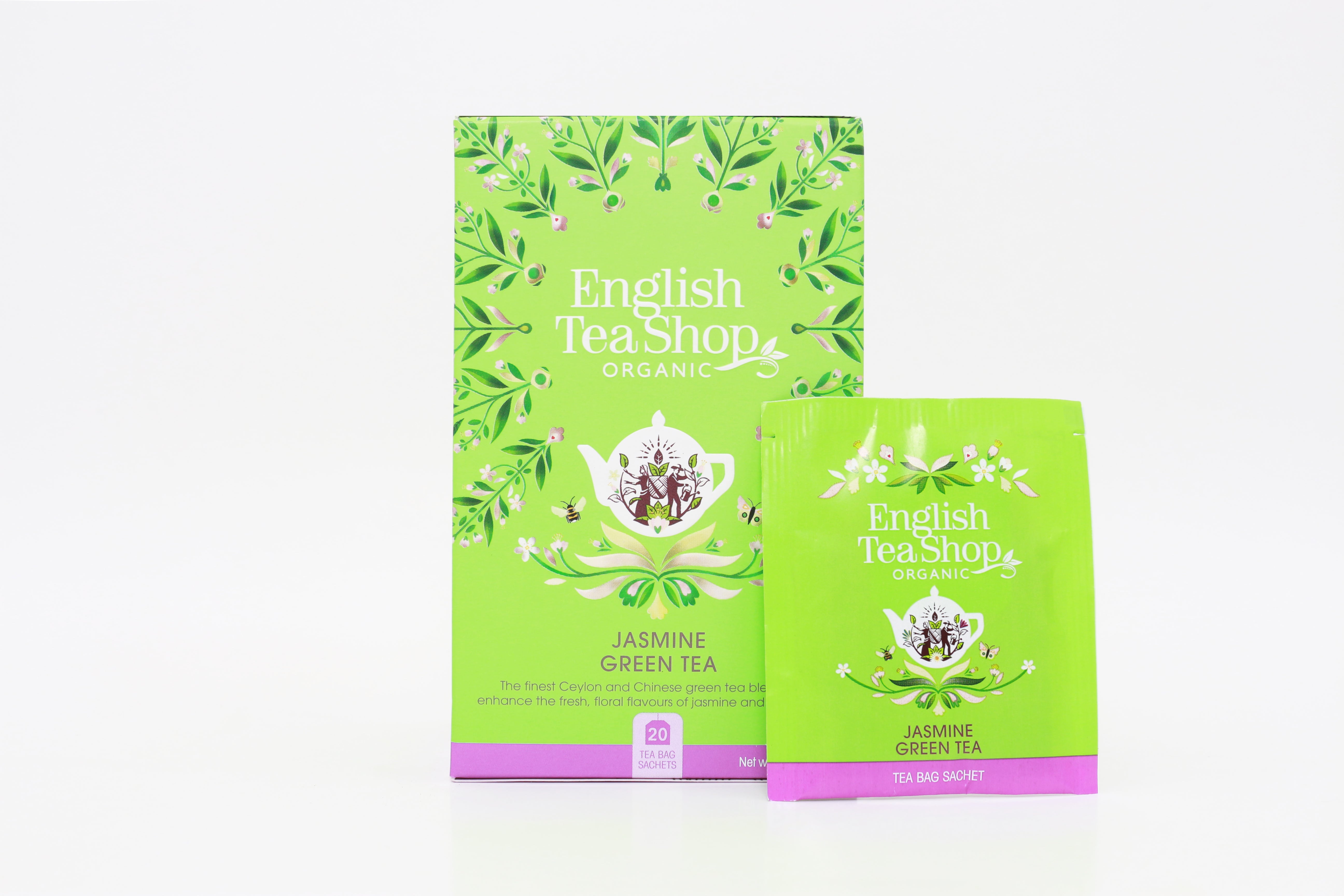 English Tea Shop Bio Zöld tea Jázminnal 20 db