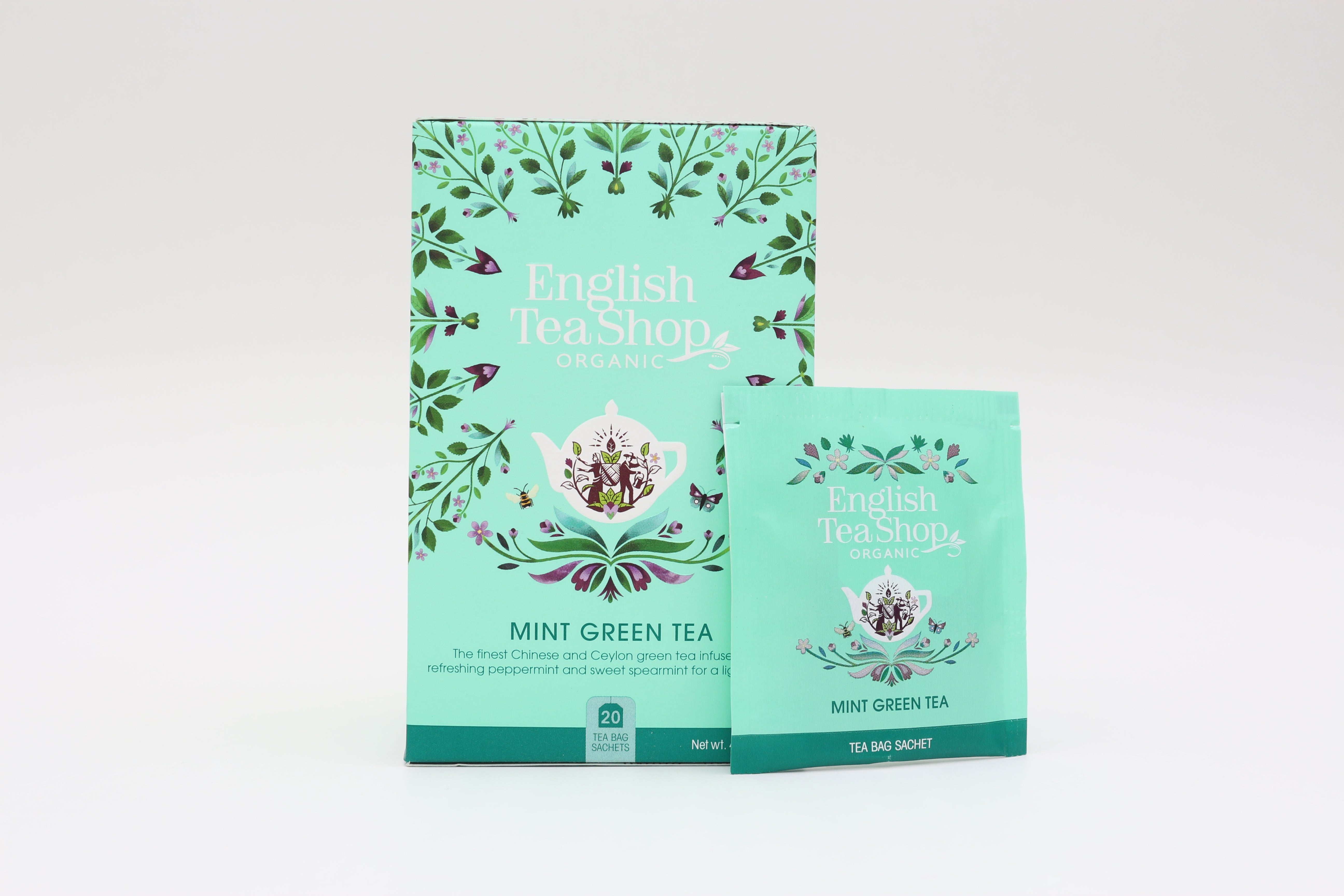 English Tea Shop Bio Zöld tea mentával 20 db