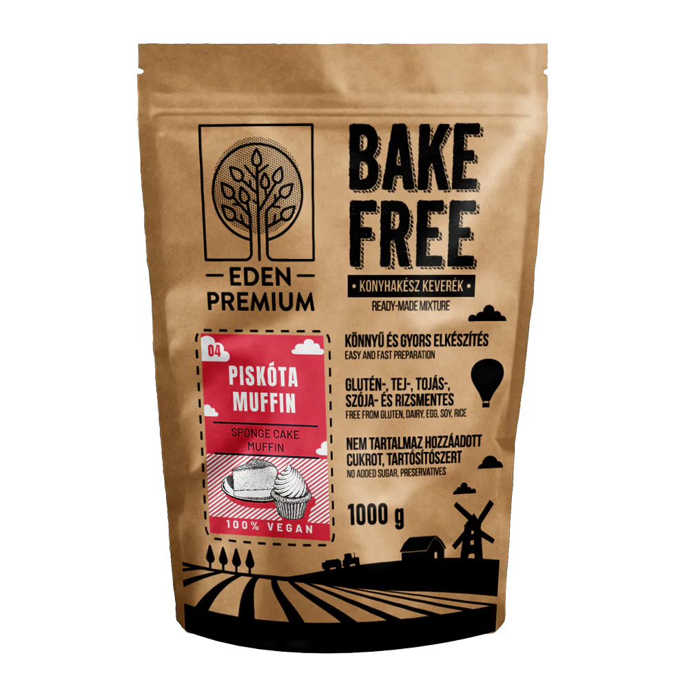 Bake-Free Piskóta-Muffin lisztkeverék 500g