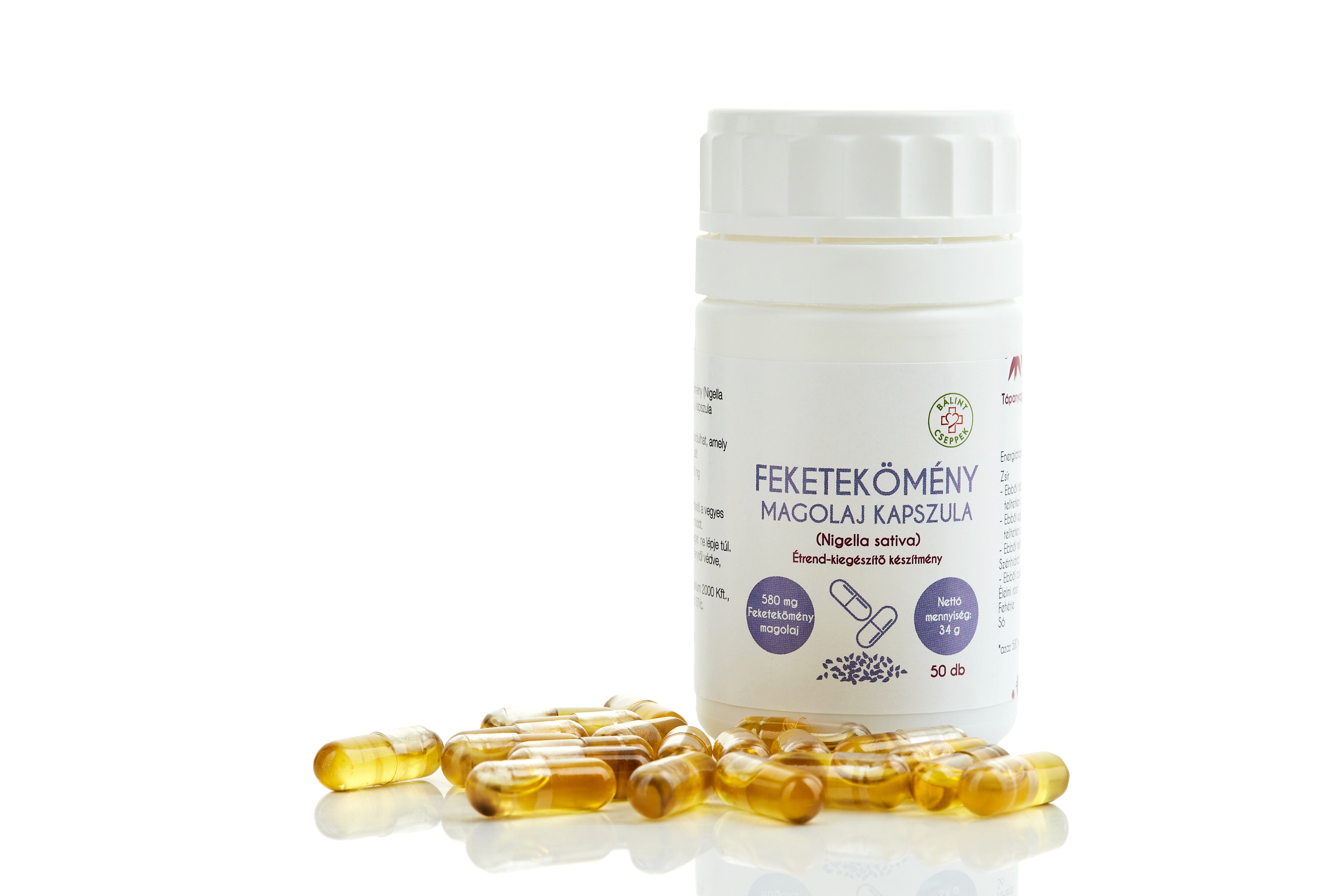 BÁLINT FEKETEKÖMÉNY MAGOLAJ KAPSZULA 50db