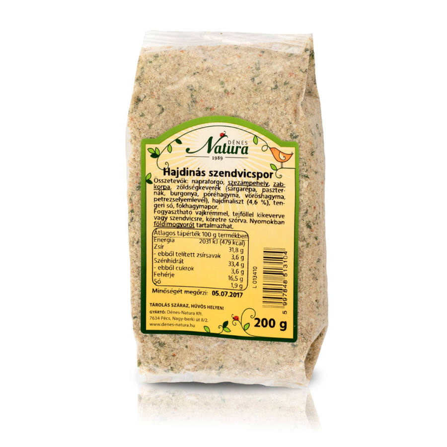 Natura Hajdinás szendvicspor 200 g