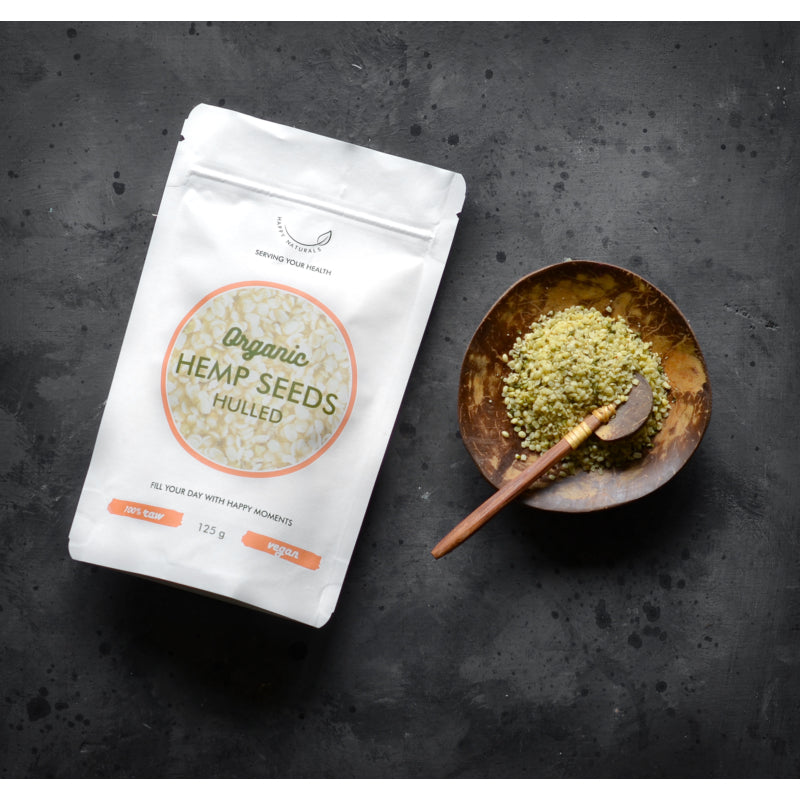 Happy Naturals Bio Hántolt Kendermag 125g