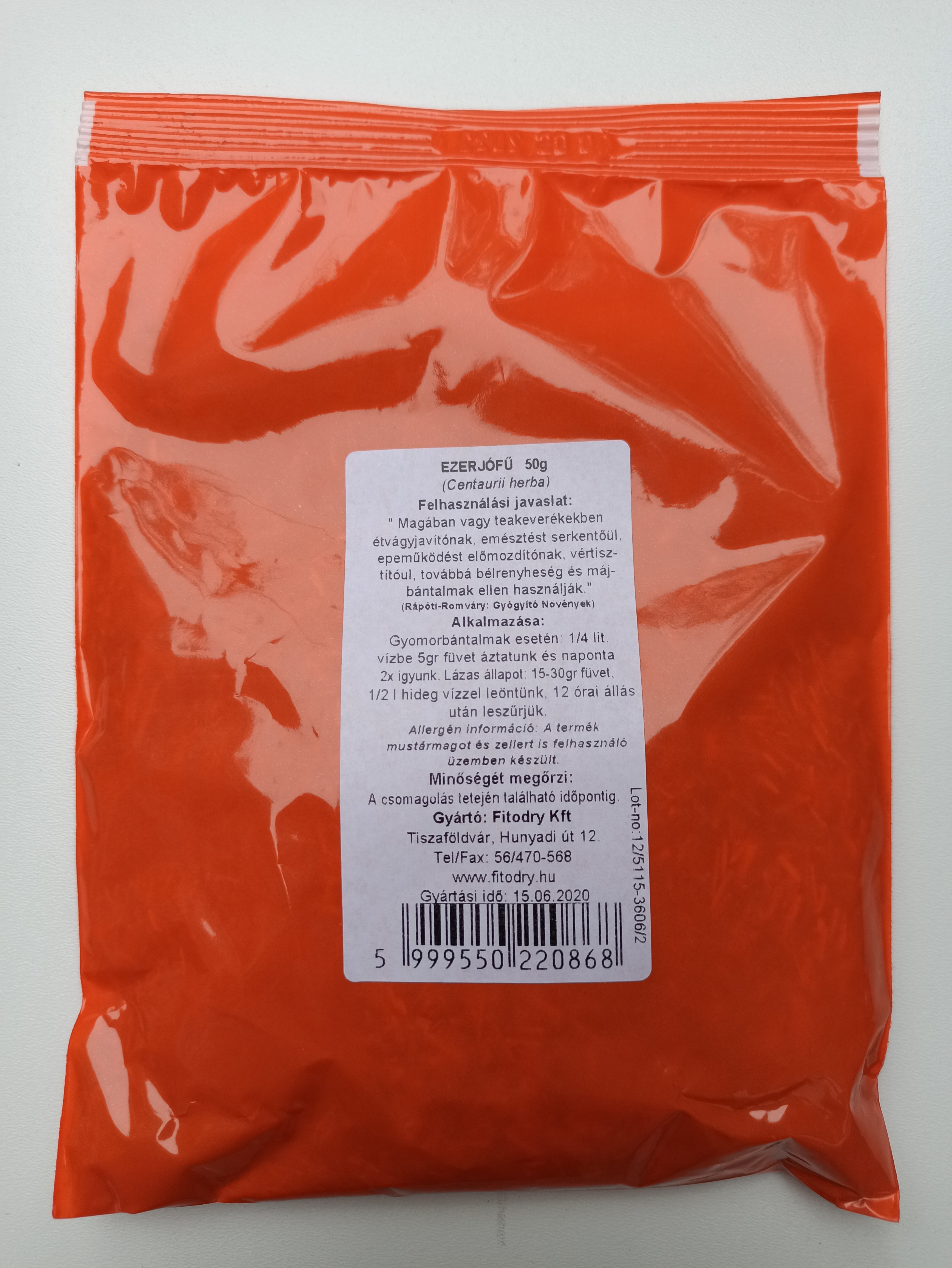 Fitodry Ezerjófű 50g