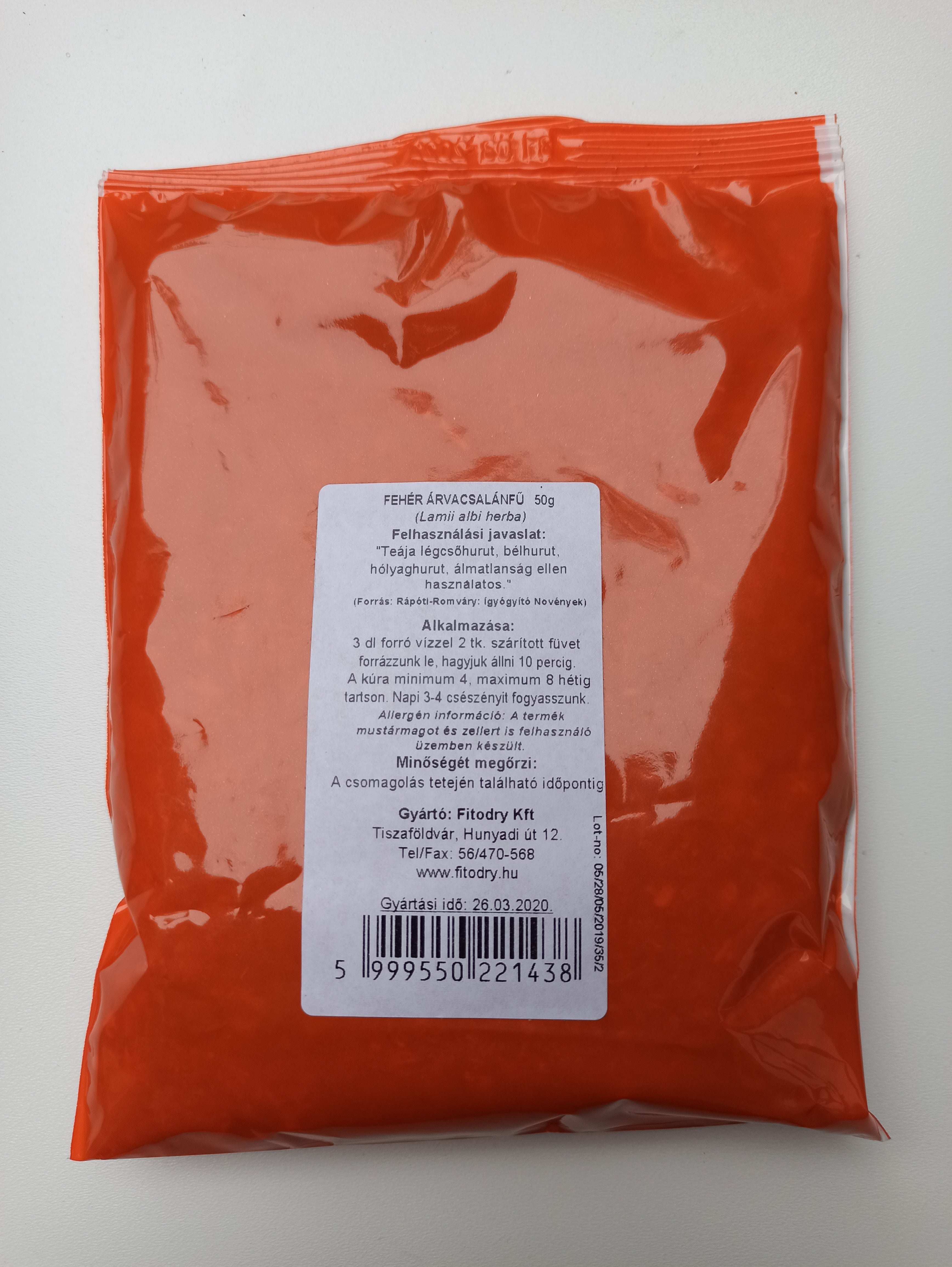 Fitodry Fehér Árvacsalán 50g