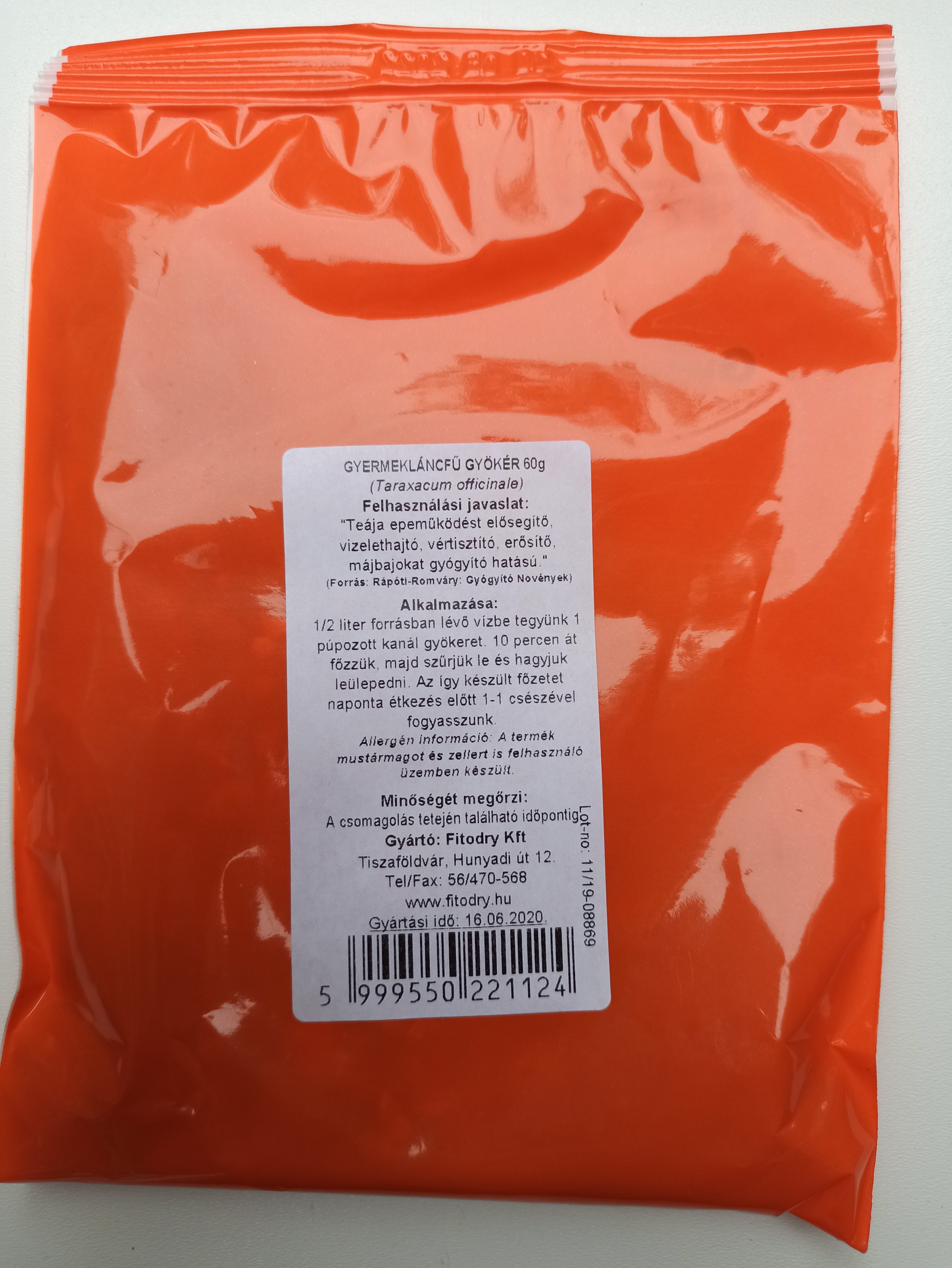 Fitodry Gyermekláncfű Gyökér 60g