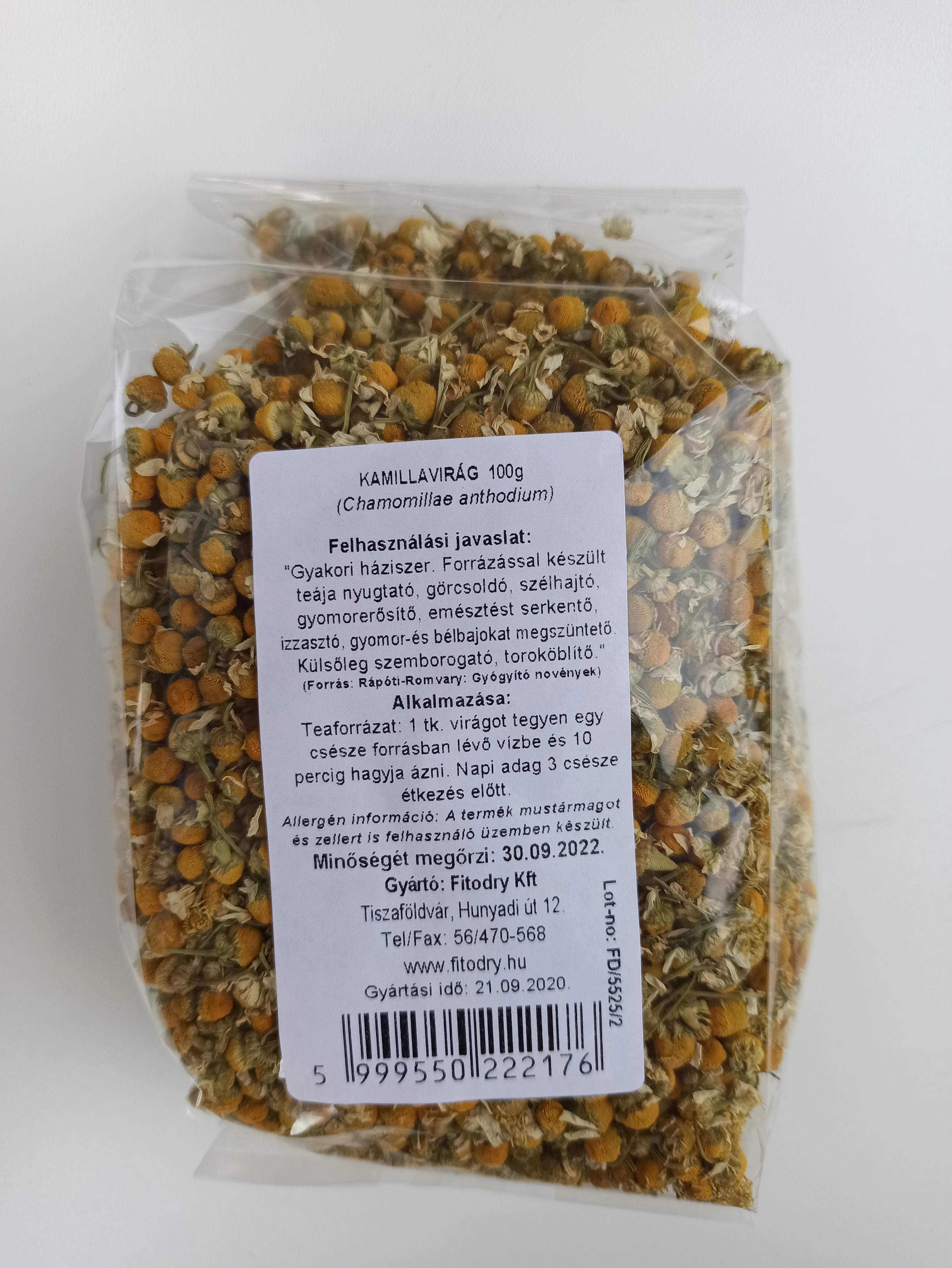 Fitodry Kamillavirág 100g