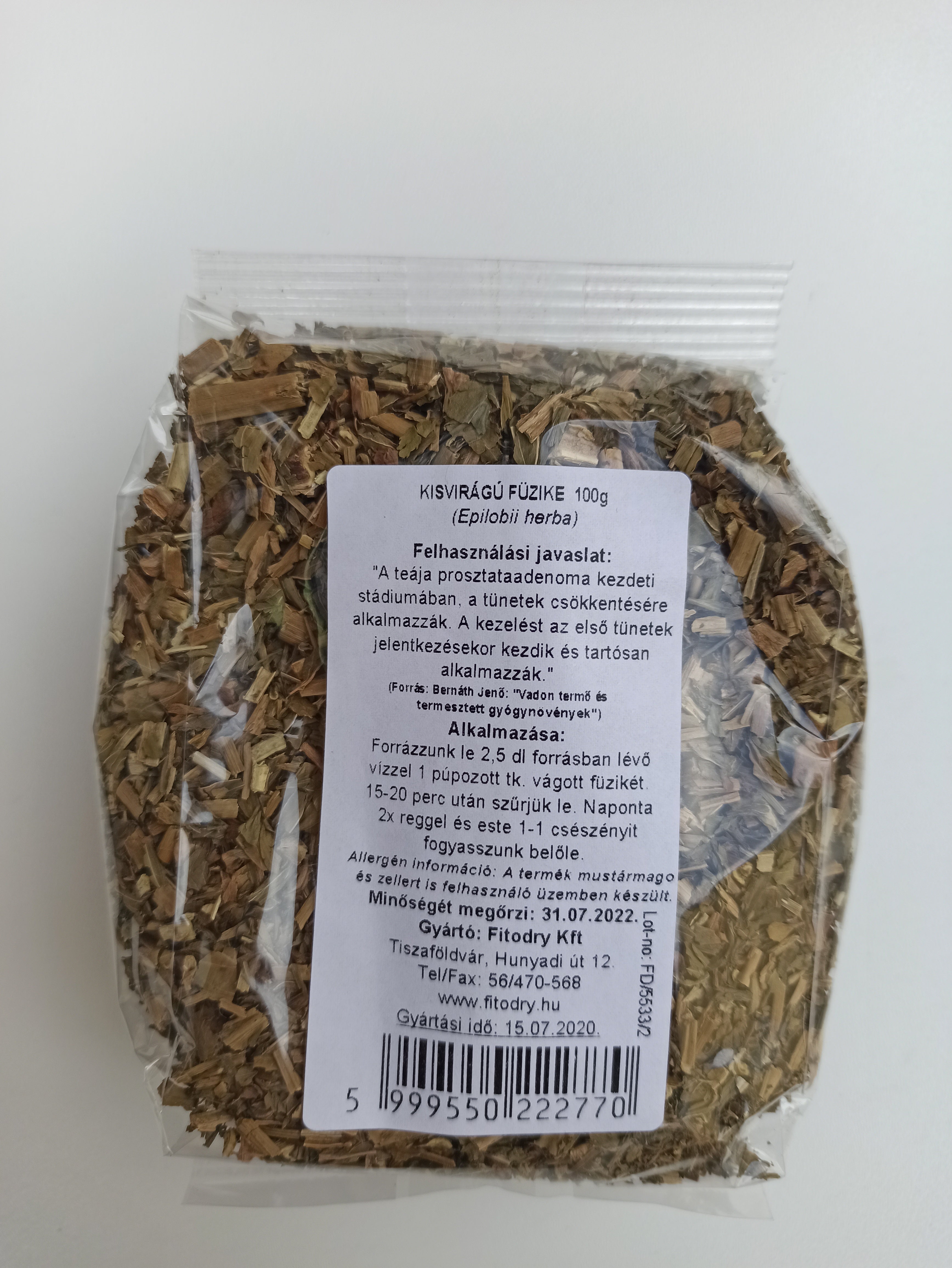 Fitodry Kisvirágú Füzike Tea 100g